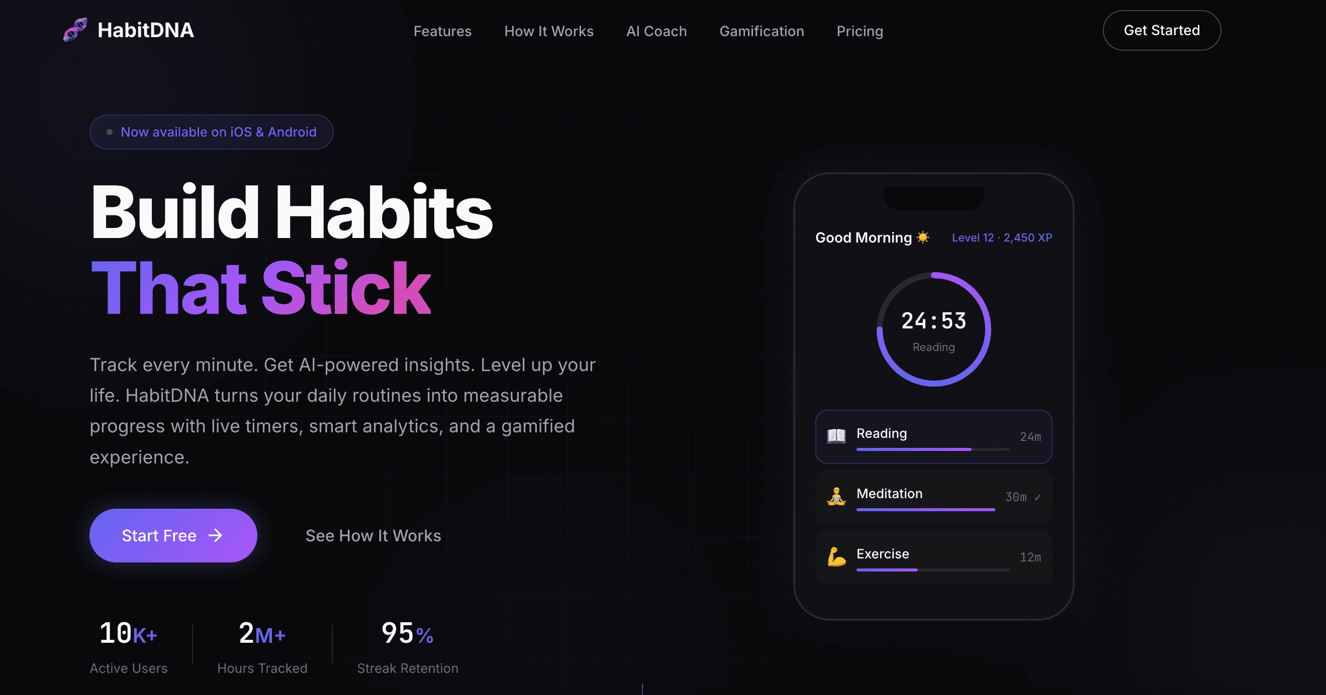 HabitDNA Website